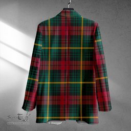ScotsTee Shop Martin Modern Clan Crest Casual Tartan Flat Lapel Collar Blazer Tartan Blazer Cotton