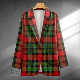 ScotsTee Shop Murdoch Ancient Clan Crest Casual Tartan Flat Lapel Collar Blazer Tartan Blazer Cotton