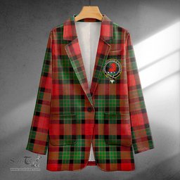 ScotsTee Shop Murdoch Ancient Clan Crest Casual Tartan Flat Lapel Collar Blazer Tartan Blazer Cotton
