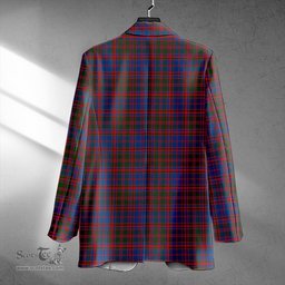 ScotsTee Shop MacIntyre of Littleport Modern Clan Crest Casual Tartan Flat Lapel Collar Blazer Tartan Blazer Cotton