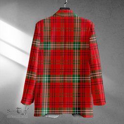 ScotsTee Shop Morrison Modern Clan Crest Casual Tartan Flat Lapel Collar Blazer Tartan Blazer Cotton