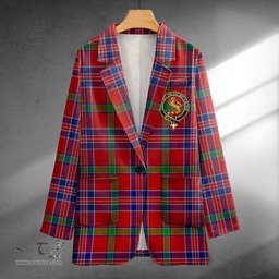 ScotsTee Shop MacNiven Modern Clan Crest Casual Tartan Flat Lapel Collar Blazer Tartan Blazer Cotton