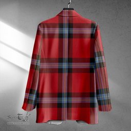 ScotsTee Shop MacLaine of LochBuie (Cockburn) (MacLaine of LochBuie) Weathered Clan Crest Casual Tartan Flat Lapel Collar Blazer Tartan Blazer Cotton
