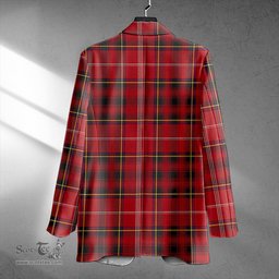 ScotsTee Shop Murray Plaid Artifact Weathered Clan Crest Casual Tartan Flat Lapel Collar Blazer Tartan Blazer Cotton
