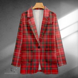 ScotsTee Shop Murray Plaid Artifact Weathered Clan Crest Casual Tartan Flat Lapel Collar Blazer Tartan Blazer Cotton