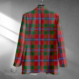 ScotsTee Shop Murray of Abercairney Portrait (Murray of Abercairney; Portrait) Ancient Clan Crest Casual Tartan Flat Lapel Collar Blazer Tartan Blazer Cotton