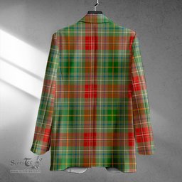 ScotsTee Shop Muirhead Ancient Clan Crest Casual Tartan Flat Lapel Collar Blazer Tartan Blazer Cotton