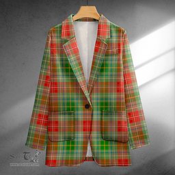 ScotsTee Shop Muirhead Ancient Clan Crest Casual Tartan Flat Lapel Collar Blazer Tartan Blazer Cotton