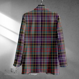 ScotsTee Shop Paisley Drennan (Drennan Drennan) Weathered Clan Crest Casual Tartan Flat Lapel Collar Blazer Tartan Blazer Cotton