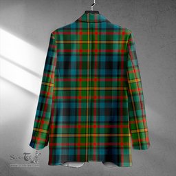 ScotsTee Shop MacLeish Ancient Clan Crest Casual Tartan Flat Lapel Collar Blazer Tartan Blazer Cotton