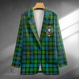ScotsTee Shop Murray of Atholl variation (Murray of Atholl; variation) Ancient Clan Crest Casual Tartan Flat Lapel Collar Blazer Tartan Blazer Cotton