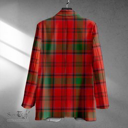 ScotsTee Shop MacLintock Ancient Clan Crest Casual Tartan Flat Lapel Collar Blazer Tartan Blazer Cotton