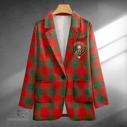 ScotsTee Shop MacNab Ancient Clan Crest Casual Tartan Flat Lapel Collar Blazer Tartan Blazer Cotton