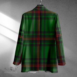 ScotsTee Shop Orrock Clan Crest Casual Tartan Flat Lapel Collar Blazer Tartan Blazer Cotton