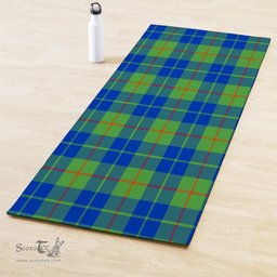 ScotsTee Shop Scottish Barclay Hunting Ancient Clan Tartan Rubber Yoga Mat