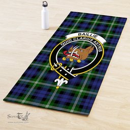 ScotsTee Shop Scottish Baillie Modern Clan Crest Tartan Rubber Yoga Mat