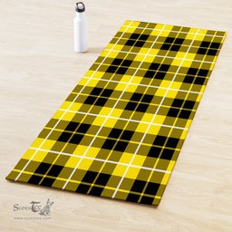 ScotsTee Shop Scottish Barclay Dress Modern Clan Tartan Rubber Yoga Mat