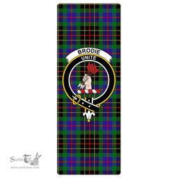 ScotsTee Shop Scottish Brodie Hunting Modern Clan Crest Tartan Rubber Yoga Mat
