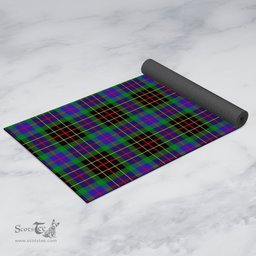 ScotsTee Shop Scottish Brodie Hunting Modern Clan Tartan Rubber Yoga Mat