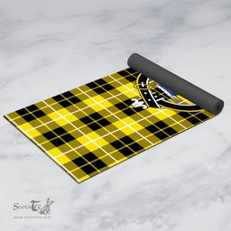 ScotsTee Shop Scottish Barclay Dress Modern Clan Crest Tartan Rubber Yoga Mat
