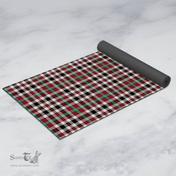 ScotsTee Shop Scottish Borthwick Dress Ancient Clan Tartan Rubber Yoga Mat