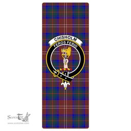 ScotsTee Shop Scottish Chisholm Hunting Modern Clan Crest Tartan Rubber Yoga Mat