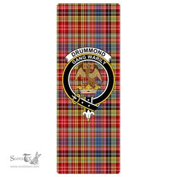 ScotsTee Shop Scottish Drummond of Strathallan Clan Crest Tartan Rubber Yoga Mat