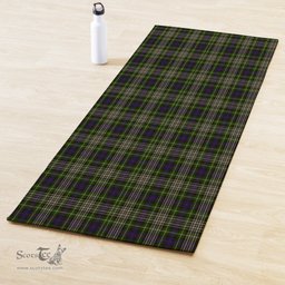 ScotsTee Shop Scottish Davidson Tulloch Dress Clan Tartan Rubber Yoga Mat