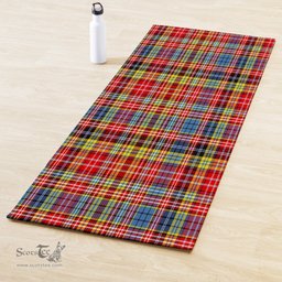 ScotsTee Shop Scottish Drummond of Strathallan Clan Tartan Rubber Yoga Mat