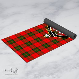 ScotsTee Shop Scottish Dunbar Modern Clan Crest Tartan Rubber Yoga Mat