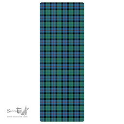 ScotsTee Shop Scottish Campbell of Cawdor Ancient Clan Tartan Rubber Yoga Mat