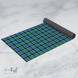 ScotsTee Shop Scottish Campbell of Cawdor Ancient Clan Tartan Rubber Yoga Mat