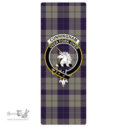 ScotsTee Shop Scottish Cunningham Dress Blue Dancers Clan Crest Tartan Rubber Yoga Mat
