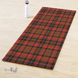 ScotsTee Shop Scottish Cumming Hunting Weathered Clan Tartan Rubber Yoga Mat