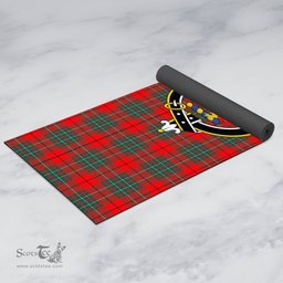 ScotsTee Shop Scottish Cumming Modern Clan Crest Tartan Rubber Yoga Mat