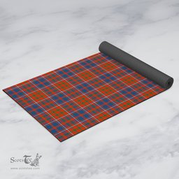 ScotsTee Shop Scottish Cameron of Lochiel Ancient Clan Tartan Rubber Yoga Mat
