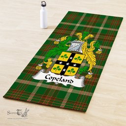 ScotsTee Shop Scottish Copeland Clan Crest Tartan Rubber Yoga Mat