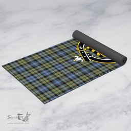 ScotsTee Shop Scottish Campbell Faded Clan Crest Tartan Rubber Yoga Mat