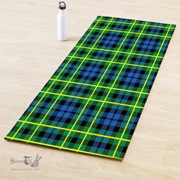 ScotsTee Shop Scottish Campbell of Breadalbane Ancient Clan Tartan Rubber Yoga Mat