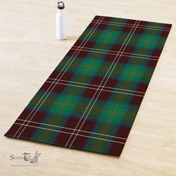 ScotsTee Shop Scottish Chisholm Hunting Ancient Clan Tartan Rubber Yoga Mat