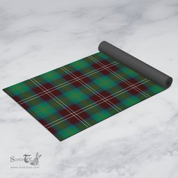 ScotsTee Shop Scottish Chisholm Hunting Ancient Clan Tartan Rubber Yoga Mat