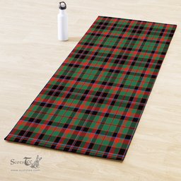 ScotsTee Shop Scottish Cumming Hunting Ancient Clan Tartan Rubber Yoga Mat