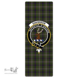 ScotsTee Shop Scottish Davidson Tulloch Dress Clan Crest Tartan Rubber Yoga Mat