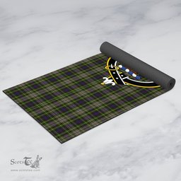 ScotsTee Shop Scottish Davidson Tulloch Dress Clan Crest Tartan Rubber Yoga Mat