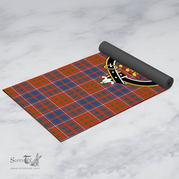 ScotsTee Shop Scottish Cameron of Lochiel Ancient Clan Crest Tartan Rubber Yoga Mat