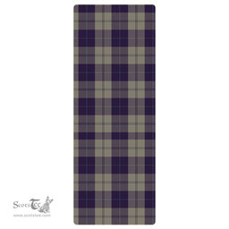 ScotsTee Shop Scottish Cunningham Dress Blue Dancers Clan Tartan Rubber Yoga Mat