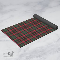 ScotsTee Shop Scottish Cumming Hunting Modern Clan Tartan Rubber Yoga Mat