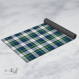 ScotsTee Shop Scottish Gordon Dress Ancient Clan Tartan Rubber Yoga Mat