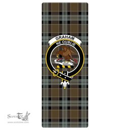 ScotsTee Shop Scottish Graham of Menteith Weathered Clan Crest Tartan Rubber Yoga Mat