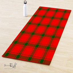 ScotsTee Shop Scottish MacDonald of Sleat Clan Tartan Rubber Yoga Mat